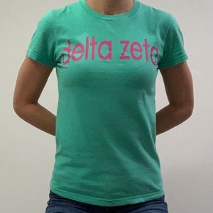 Delta Zeta sorority tight fitted tee shirt K